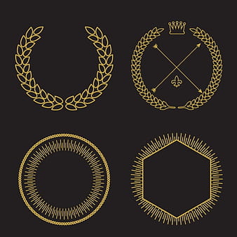Colección de marcos decorativos eps
