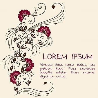 Ilustración de vector de adorno de mehndi. Estilo indio tradicional, elementos florales ornamentales para tatuaje de henna, pegatinas, diseño de mehndi y yoga, tarjetas e impresiones. Ilustración de vector floral abstracto. eps