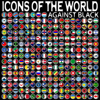 World Flags Icons vector set  eps