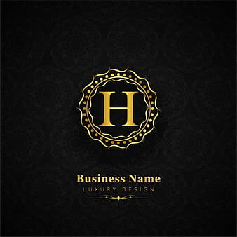 حرف H فاخر الشعار eps