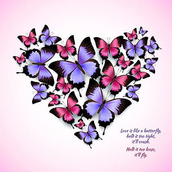 Heart with butterflies eps vector