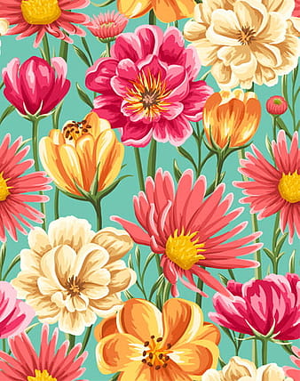 Beautiful flower seamless patterns retro vector set eps
