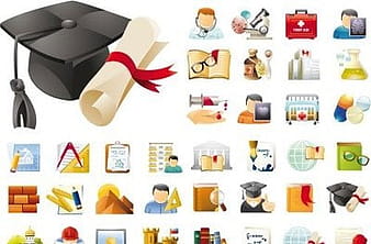 Education & Science 45 Icons Sets eps vector