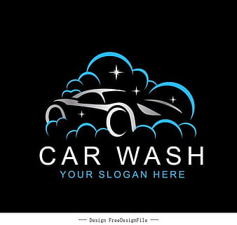 Car wash logo template vector eps
