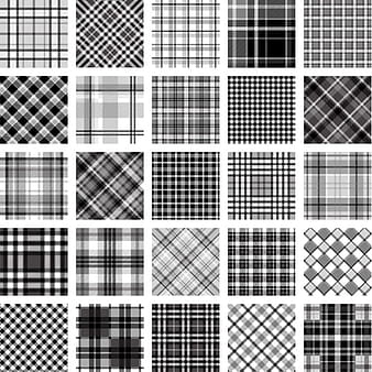 Plaid fabric patterns seamless vector  eps