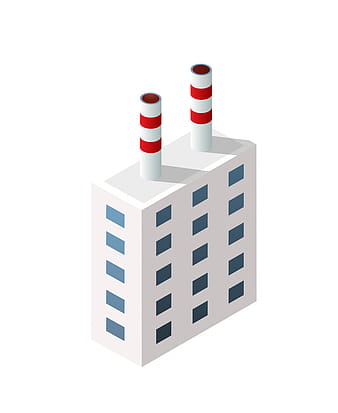 Isometric 3d city module industrial urban factory vector ai eps