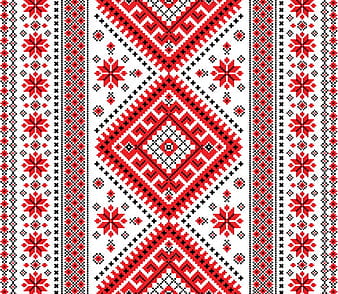 Ukrainian styles embroidery patterns vector set eps