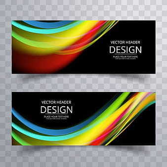 Banderas onduladas coloridas eps