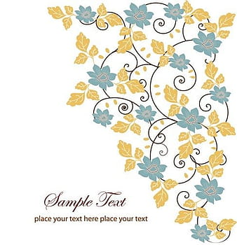 Tarjeta de felicitación de remolino floral gratis eps