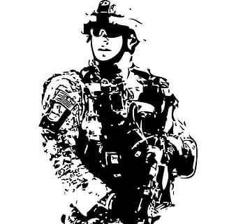 us soldier vector eps