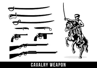 Cavalry Weapon Silhouette eps svg vector