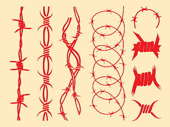 تصاميم الأسلاك الشائكة ai