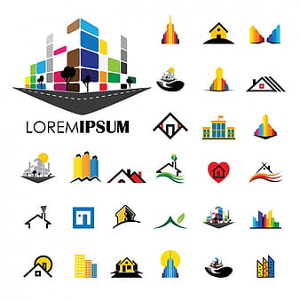 Construction logos collection eps vector