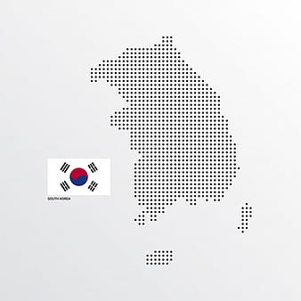South Korea Map design eps vector