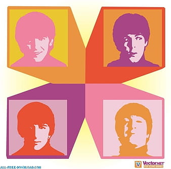 The Beatles ai vector
