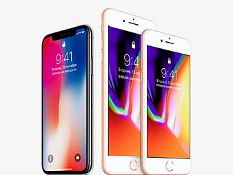 iPhone 8 and iPhone X Mockup psd vector