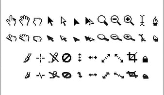 RTC Cursor Icons ai vector