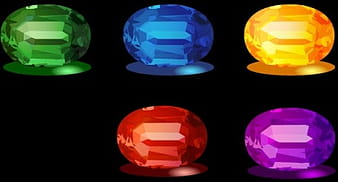 Emeralds and other precious stones vector original ai