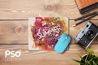 Mouse Pad Mockup Free PSD psd vector