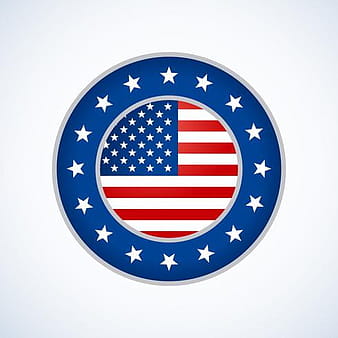 desenho de distintivo da bandeira americana eps