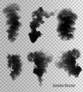 6 Kind smoke vector illustration eps