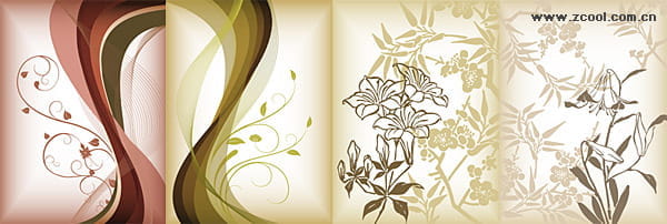 flower pattern vector material eps