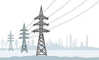 Industrial electricity vector material eps