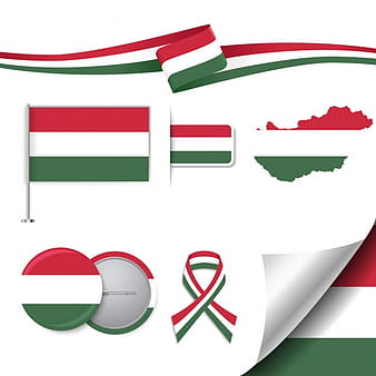 Hungary representative elements collection eps vector