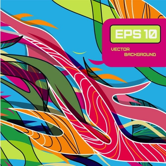 Colored lines pattern vector eps