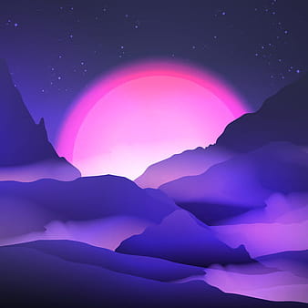 mountain sunrise landscape nature background vector  eps