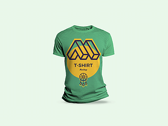 Round Neck T-Shirt Mockup psd vector