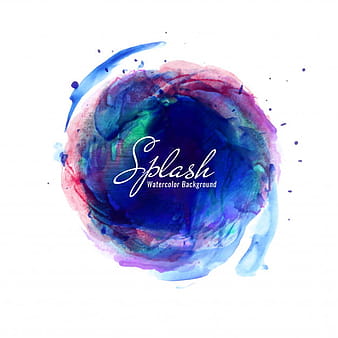 Abstract colorful watercolor splash background eps vector