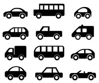 Векторный icon автомобили eps