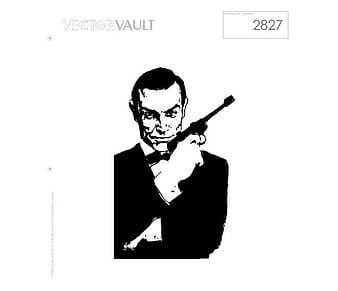 james bond vector image eps