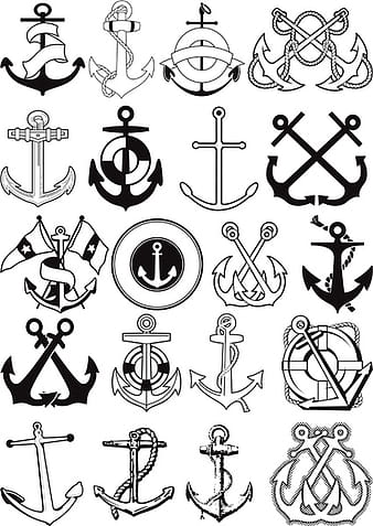 Different marine elements vector set eps