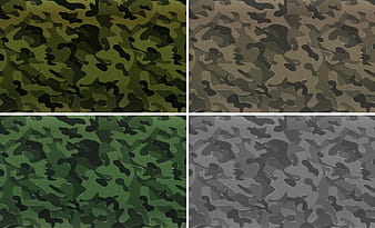 Camouflage pattern with military theme eps vector