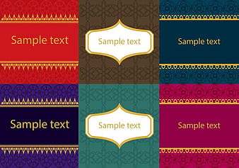 Set of Asian Thai Patterns ai vector