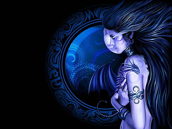Mädchen und Drache ai