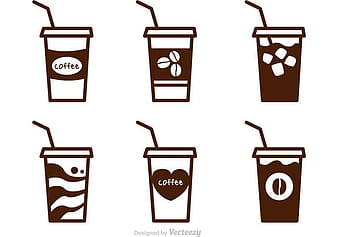 Iced Coffee Vectors eps