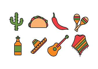 Mexico Icon Set eps svg vector