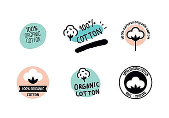 Logos en coton biologique ai svg