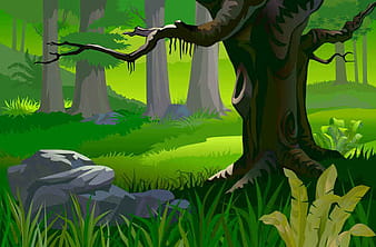 Free Forest Landscape eps vector
