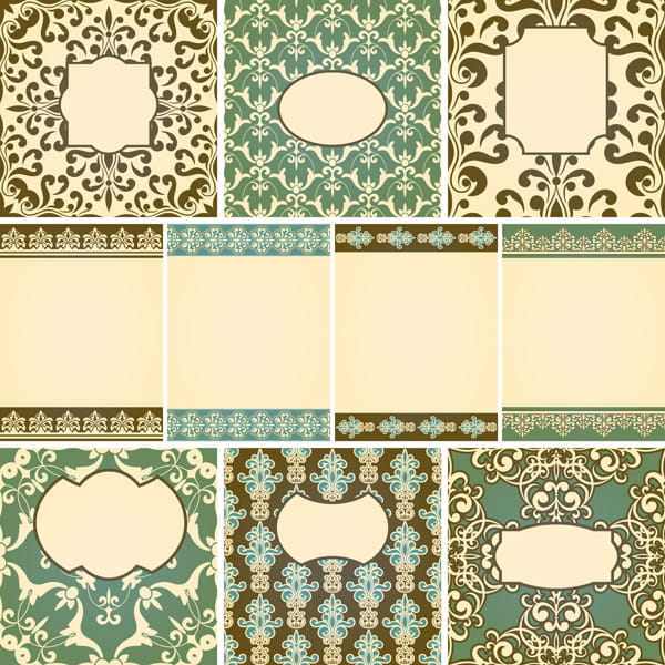 Set retro frames vector eps | UIDownload