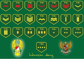 Indonesian Army Rank svg ai vector
