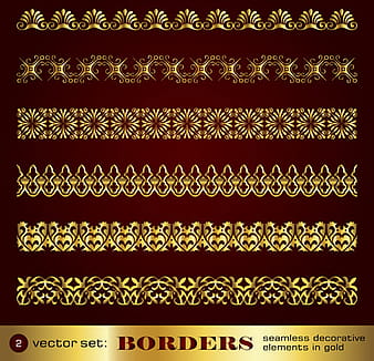 Borde dorado y elementos decorativos de esquina. ai