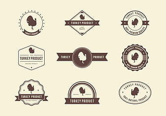 Turkey Product Label Vector eps svg