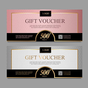 Gift voucher modern template vector  eps