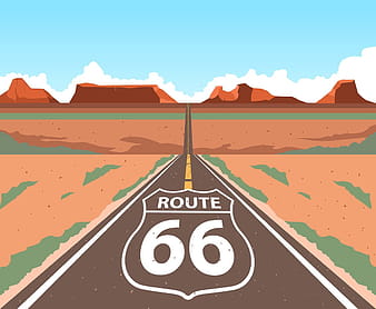 Route 66 ai svg vector
