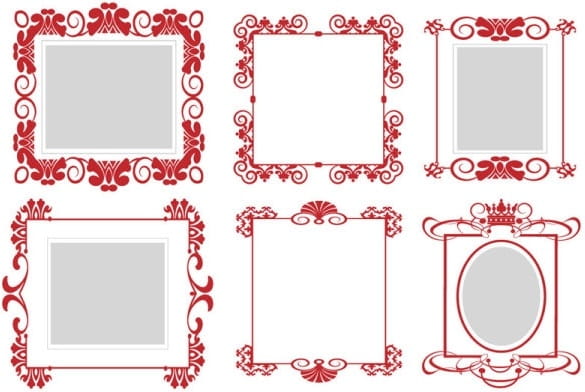 Pattern frame  vector eps