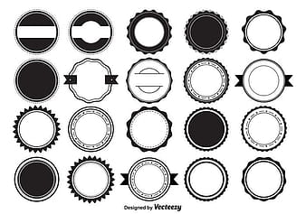 Formas de la insignia del vector eps ai
